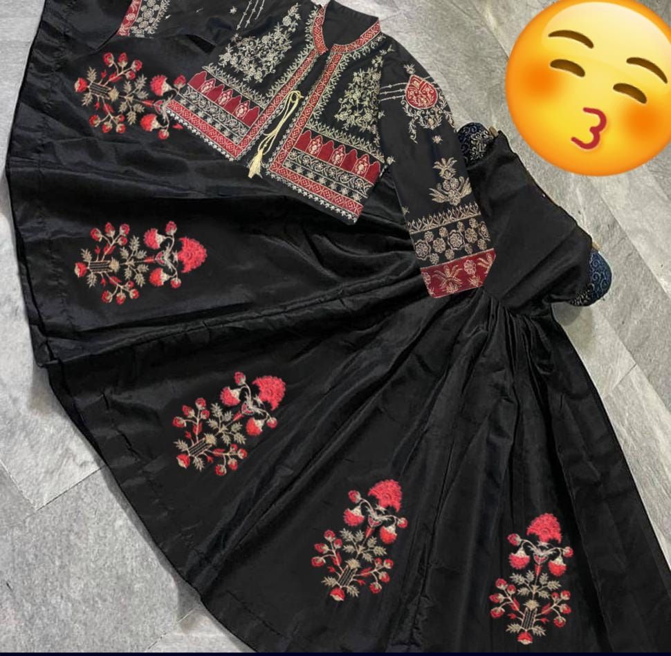 Koti Style Long Maxi Separate Koti 2PCS Embroidery+Handwork - Oshi.pk - Buy & Sell Online