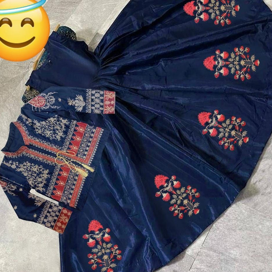 Koti Style Long Maxi Separate Koti 2PCS Embroidery+Handwork - Oshi.pk - Buy & Sell Online