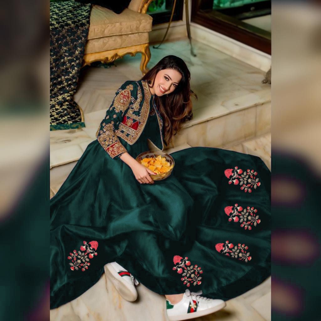 Koti Style Long Maxi Separate Koti 2PCS Embroidery+Handwork - Oshi.pk - Buy & Sell Online