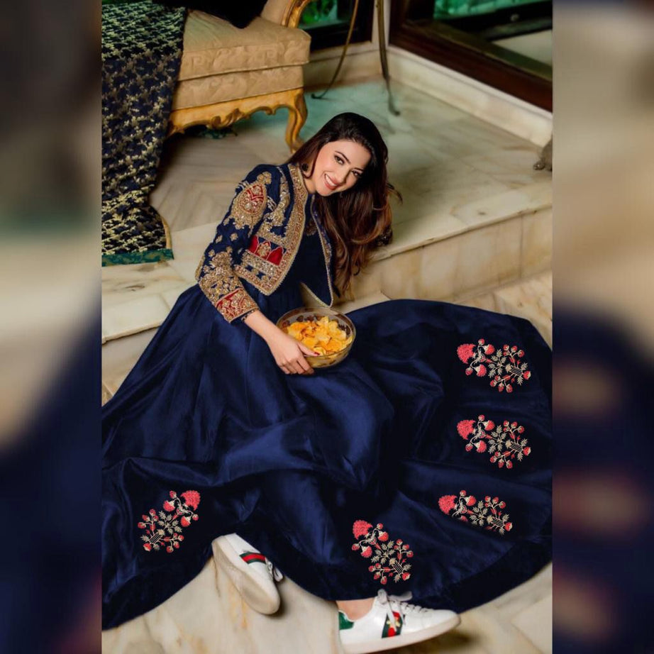 Koti Style Long Maxi Separate Koti 2PCS Embroidery+Handwork - Oshi.pk - Buy & Sell Online