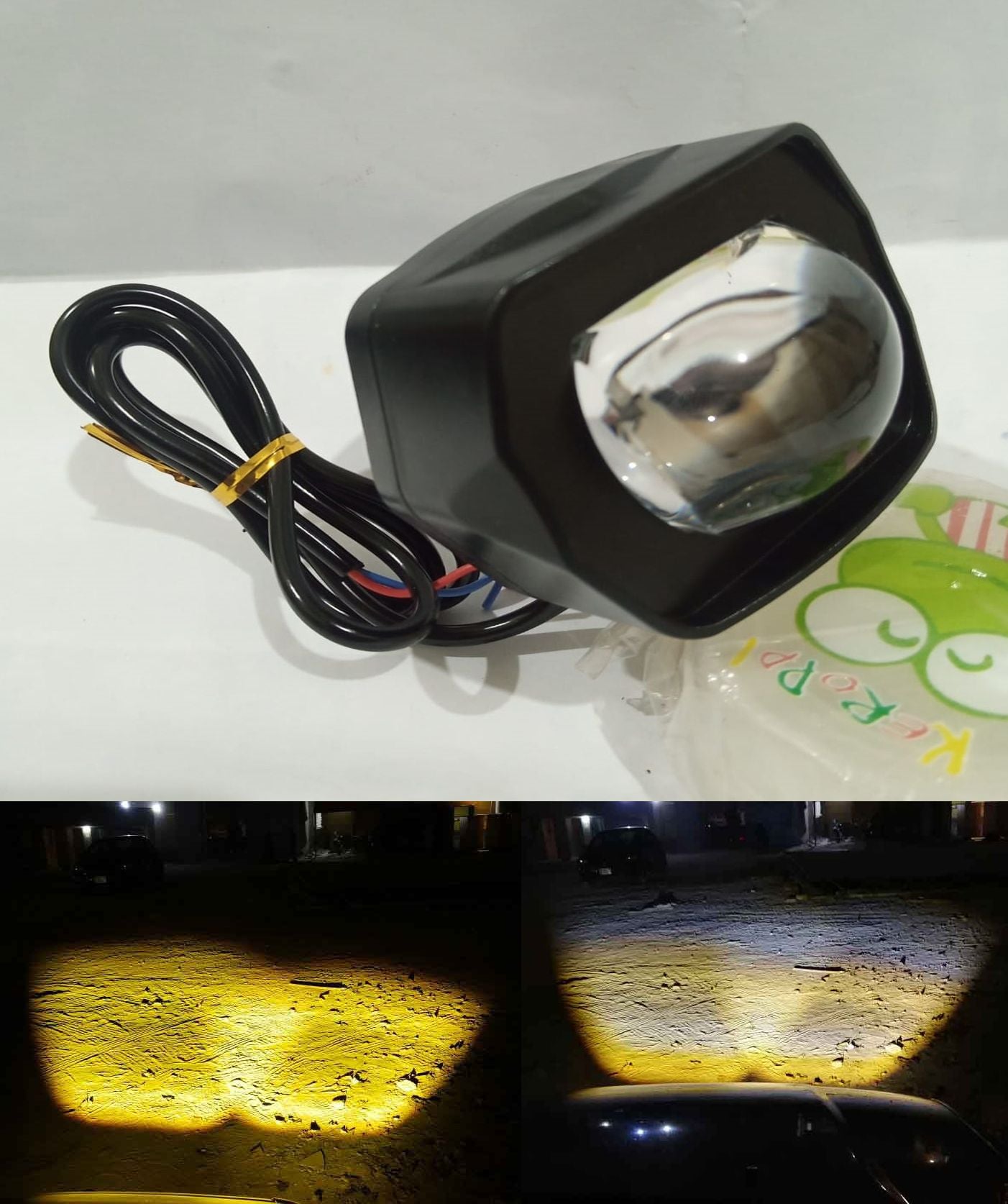L8 LED Fog Light for Car & Motorcycle High Low Beam White Yellow Lighting Projector Lens - Oshi.pk - Buy & Sell Online