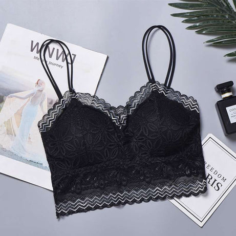Lace Straps Wrapped Chest No Steel Ring sexy Bra - Oshi.pk - Buy & Sell Online