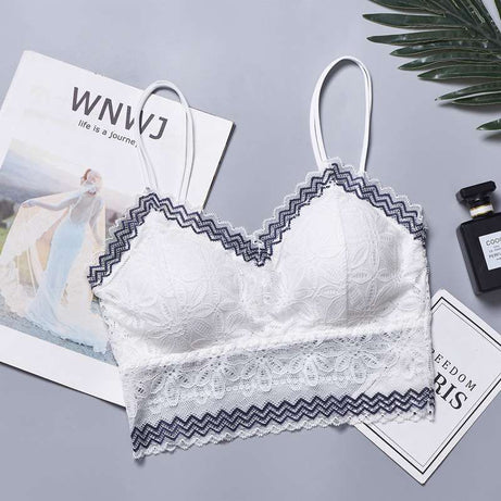Lace Straps Wrapped Chest No Steel Ring sexy Bra - Oshi.pk - Buy & Sell Online