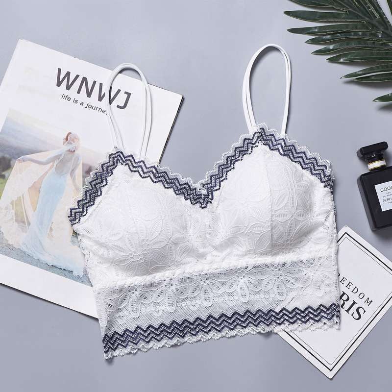 Lace Straps Wrapped Chest No Steel Ring sexy Bra - Oshi.pk - Buy & Sell Online
