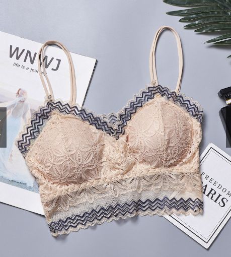 Lace Straps Wrapped Chest No Steel Ring sexy Bra - Oshi.pk - Buy & Sell Online
