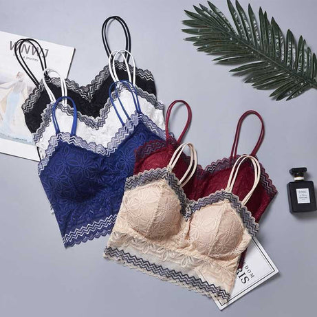 Lace Straps Wrapped Chest No Steel Ring sexy Bra - Oshi.pk - Buy & Sell Online