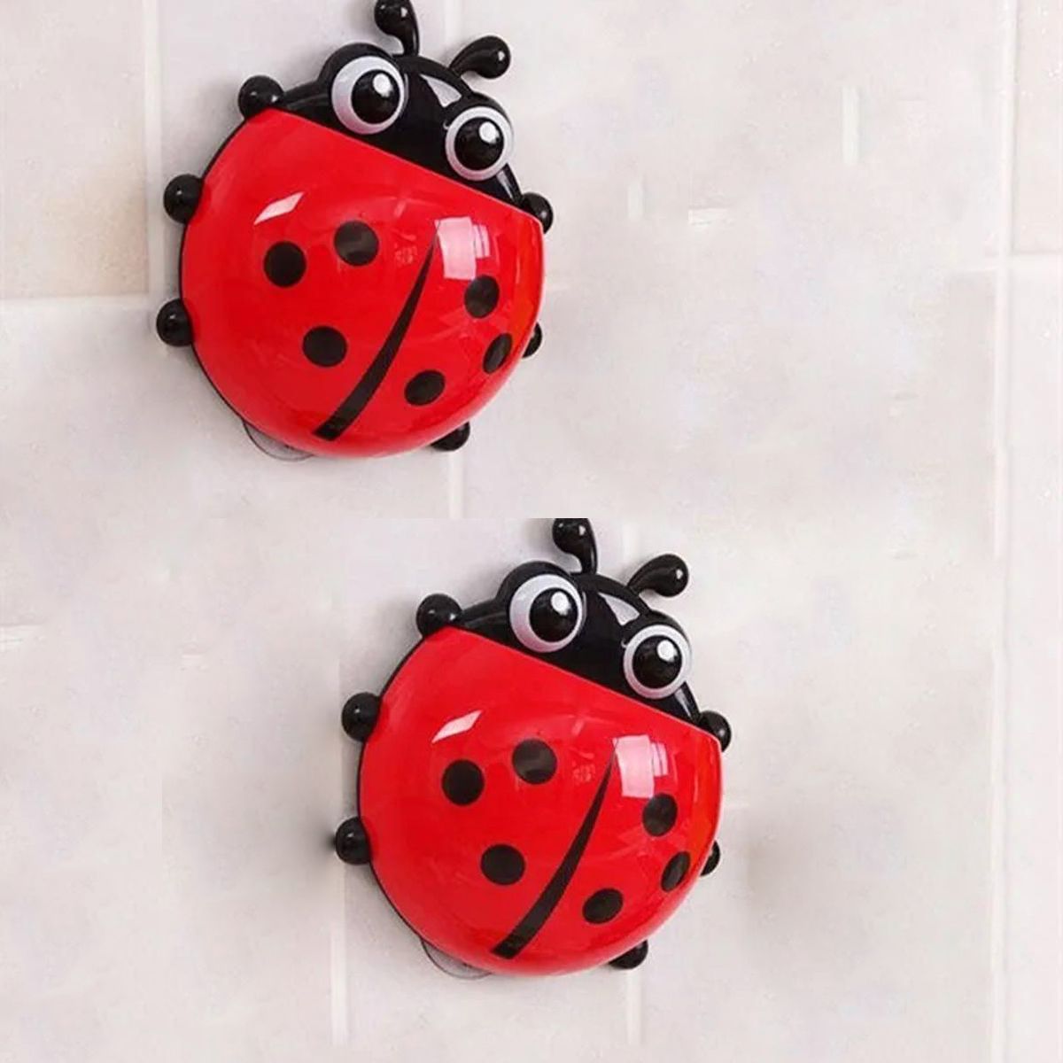 Ladybug Cartoon Toothpaste & Toothbrush Holder - Bathroom Accessories for kids - Oshi.pk - Buy & Sell Online