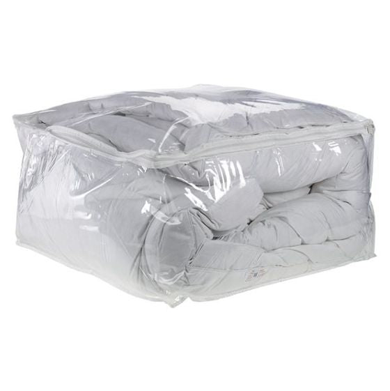 Large Blanket Cover Bag / Transparent PVC Plastic Clear Under Bed Bags Clothes Packaging Bag Environmental Protection Quilt PVC Clothing Storage Bag - Oshi.pk - Buy & Sell Online
