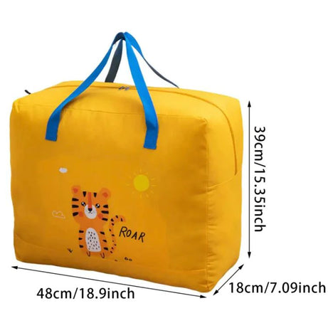 Large Capacity Cartoon Portable Bedsheet Storage Bag, An Indispensable Tool For Children's Movement, Home And Kindergarten Storage - Oshi.pk - Buy & Sell Online