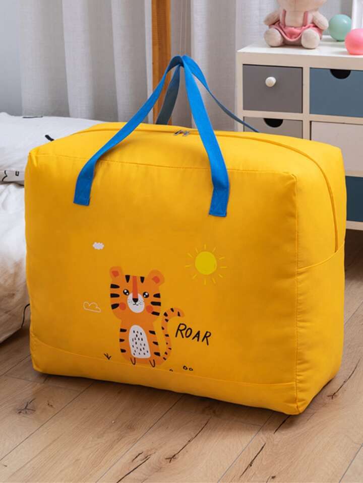 Large Capacity Cartoon Portable Bedsheet Storage Bag, An Indispensable Tool For Children's Movement, Home And Kindergarten Storage - Oshi.pk - Buy & Sell Online