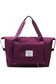 Large Capacity Folding Pillow Travel Bag, Purple Red - Oshi.pk - Buy & Sell Online