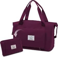 Large Capacity Folding Pillow Travel Bag, Purple Red - Oshi.pk - Buy & Sell Online