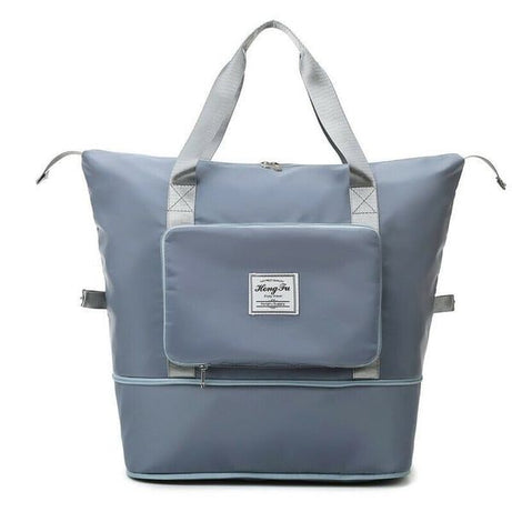 Large-capacity folding travel bag, misty blue - Oshi.pk - Buy & Sell Online