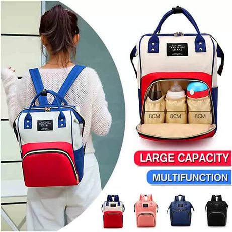Large Capacity Mummy Bag Maternity Nappy Bag Diaper Bag Baby Care Backpack - Oshi.pk - Buy & Sell Online
