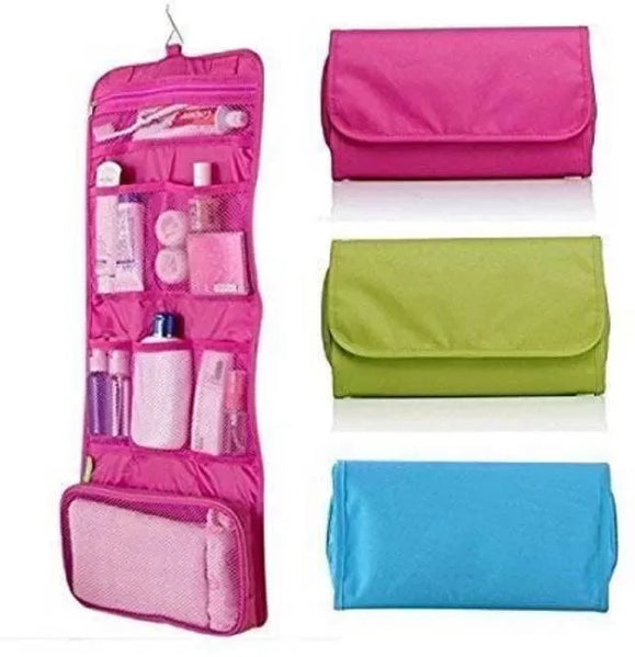 Large Folding Travel Toiletry Hanging Wash Bags Makeup Cosmetic Case Women Make Up Toiletries Organizer Waterproof Storage Bag - Oshi.pk - Buy & Sell Online