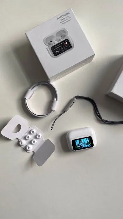 Latest Airpods pro 2 with LCD touchscreen display bluetooth 5.3 for ios and android - Oshi.pk - Buy & Sell Online