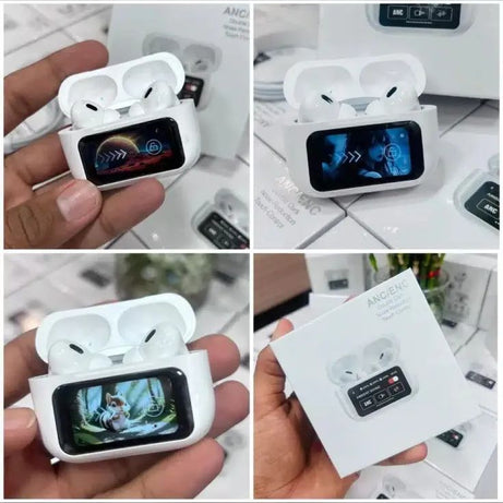 Latest Airpods pro 2 with LCD touchscreen display bluetooth 5.3 for ios and android - Oshi.pk - Buy & Sell Online