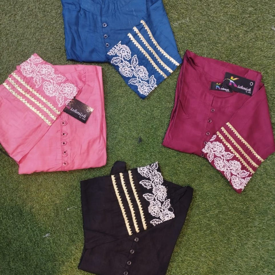 Latkan 2-Pcs Stitched Shirt and Tulip Style Trouser - Oshi.pk - Buy & Sell Online