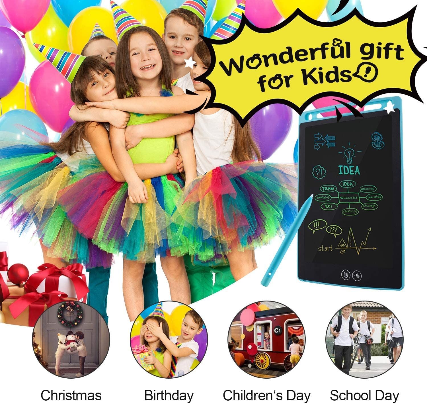 LCD Writing Tablet Drawing Pad 8.5 inch Portable Reusable Erasable Writing Board Digital Drawing Pad for Kids Drawing tablet Digital Drawing Board - Oshi.pk - Buy & Sell Online