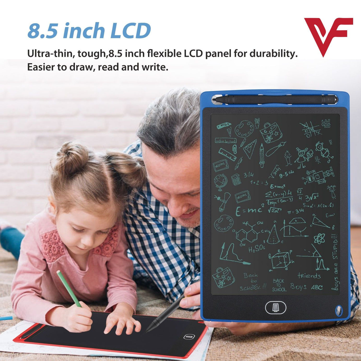 LCD Writing Tablet Drawing Pad 8.5 inch Portable Reusable Erasable Writing Board Digital Drawing Pad for Kids Drawing tablet Digital Drawing Board - Oshi.pk - Buy & Sell Online