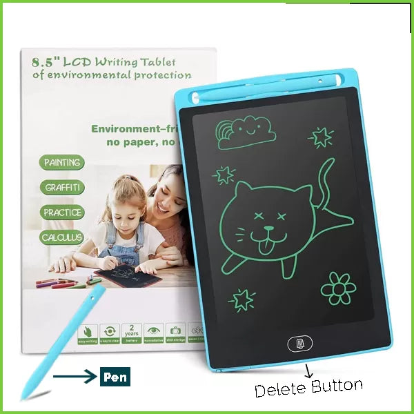 LCD Writing Tablet Electronic Slate E-writer Digital Memo Pad Erasable Writing Board Learning Toys And Gadgets For Educational And Daily Life Routine - Oshi.pk - Buy & Sell Online