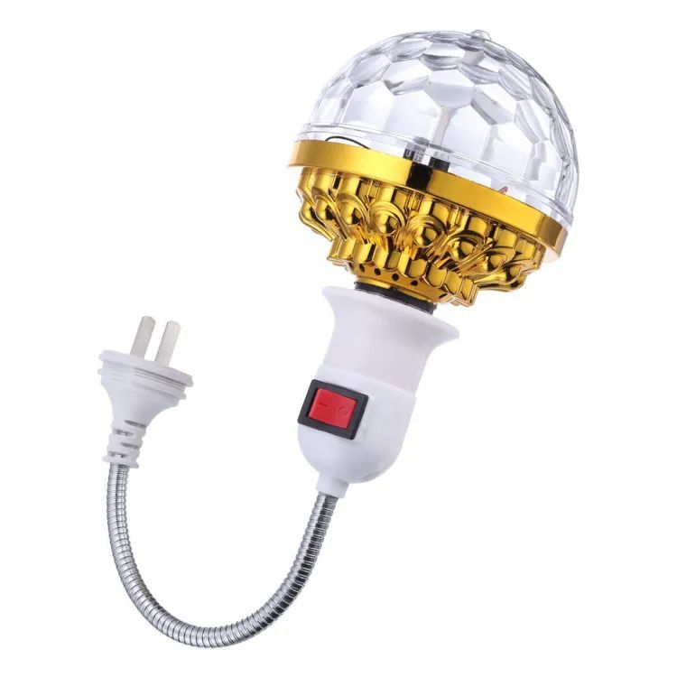 LED Colorful Magic Ball Lamps With Holder 360 Degrees Automatic Rotating Light Bulb For House Disco Party - Oshi.pk - Buy & Sell Online