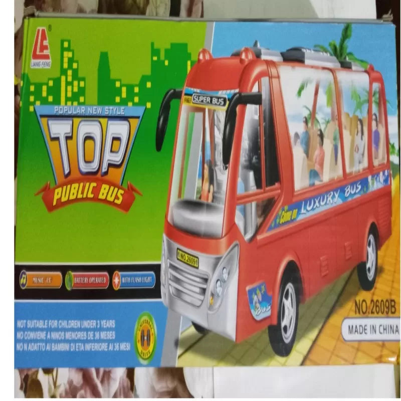 LIANG FANG Public Bus-Lights-Music-Ticket man can move-TV Screen move - Oshi.pk - Buy & Sell Online