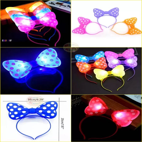 Light Flashing LED Plush Fluffy Headband - Oshi.pk - Buy & Sell Online