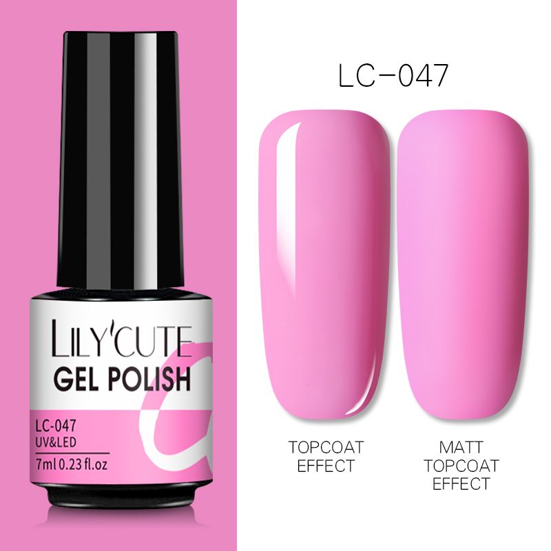 LILYCUTE 7ml Gel Nail Polish For Nails Semi Permanent Soak Off Gel UV LED Varnishes Base Top Matte Coat Gel Polish Nail Art Gel - Oshi.pk - Buy & Sell Online