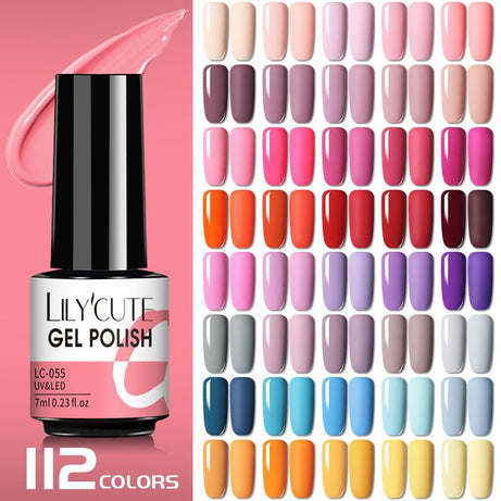 LILYCUTE 7ml Gel Nail Polish For Nails Semi Permanent Soak Off Gel UV LED Varnishes Base Top Matte Coat Gel Polish Nail Art Gel - Oshi.pk - Buy & Sell Online