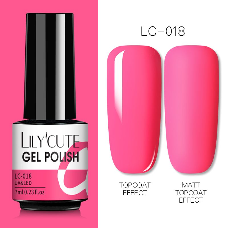 LILYCUTE 7ml Gel Nail Polish For Nails Semi Permanent Soak Off Gel UV LED Varnishes Base Top Matte Coat Gel Polish Nail Art Gel - Oshi.pk - Buy & Sell Online