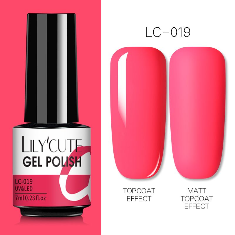 LILYCUTE 7ml Gel Nail Polish For Nails Semi Permanent Soak Off Gel UV LED Varnishes Base Top Matte Coat Gel Polish Nail Art Gel - Oshi.pk - Buy & Sell Online