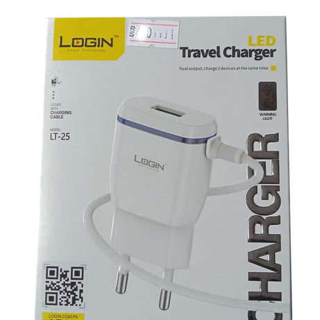 LOGIN Andoid Wall Charger (LT-25) - Fast Charging Solution - Oshi.pk - Buy & Sell Online