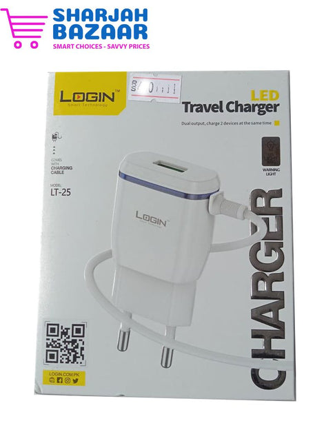LOGIN Andoid Wall Charger (LT-25) - Fast Charging Solution - Oshi.pk - Buy & Sell Online