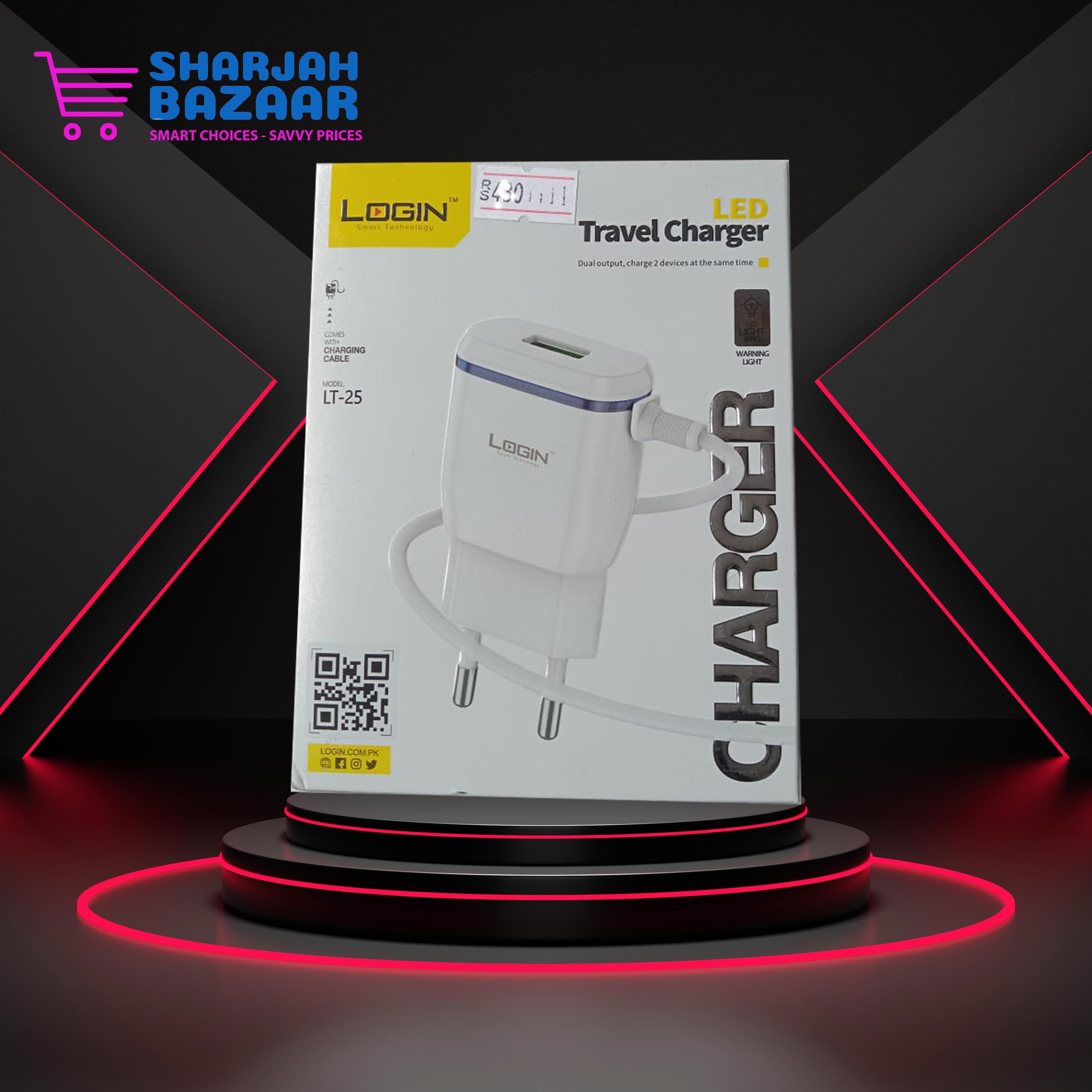 LOGIN Andoid Wall Charger (LT-25) - Fast Charging Solution - Oshi.pk - Buy & Sell Online