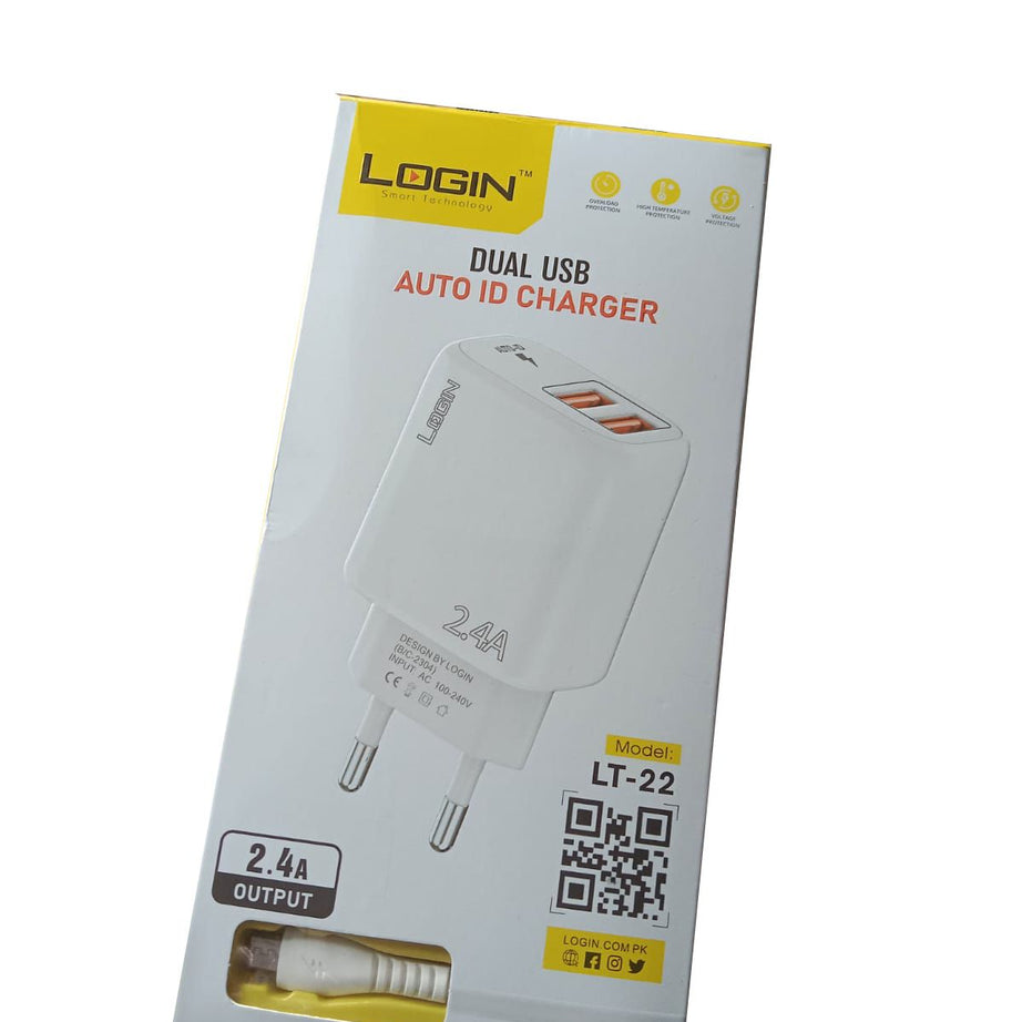 LOGIN Charger (LT-22) - Efficient Charging Solution for Your Devices - Oshi.pk - Buy & Sell Online