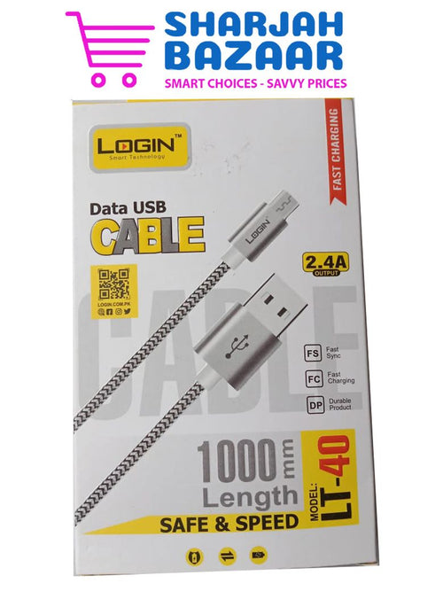 High quality Android Data Cable LT-40 - Reliable Connectivity at Your Fingertips - Oshi.pk - Buy & Sell Online