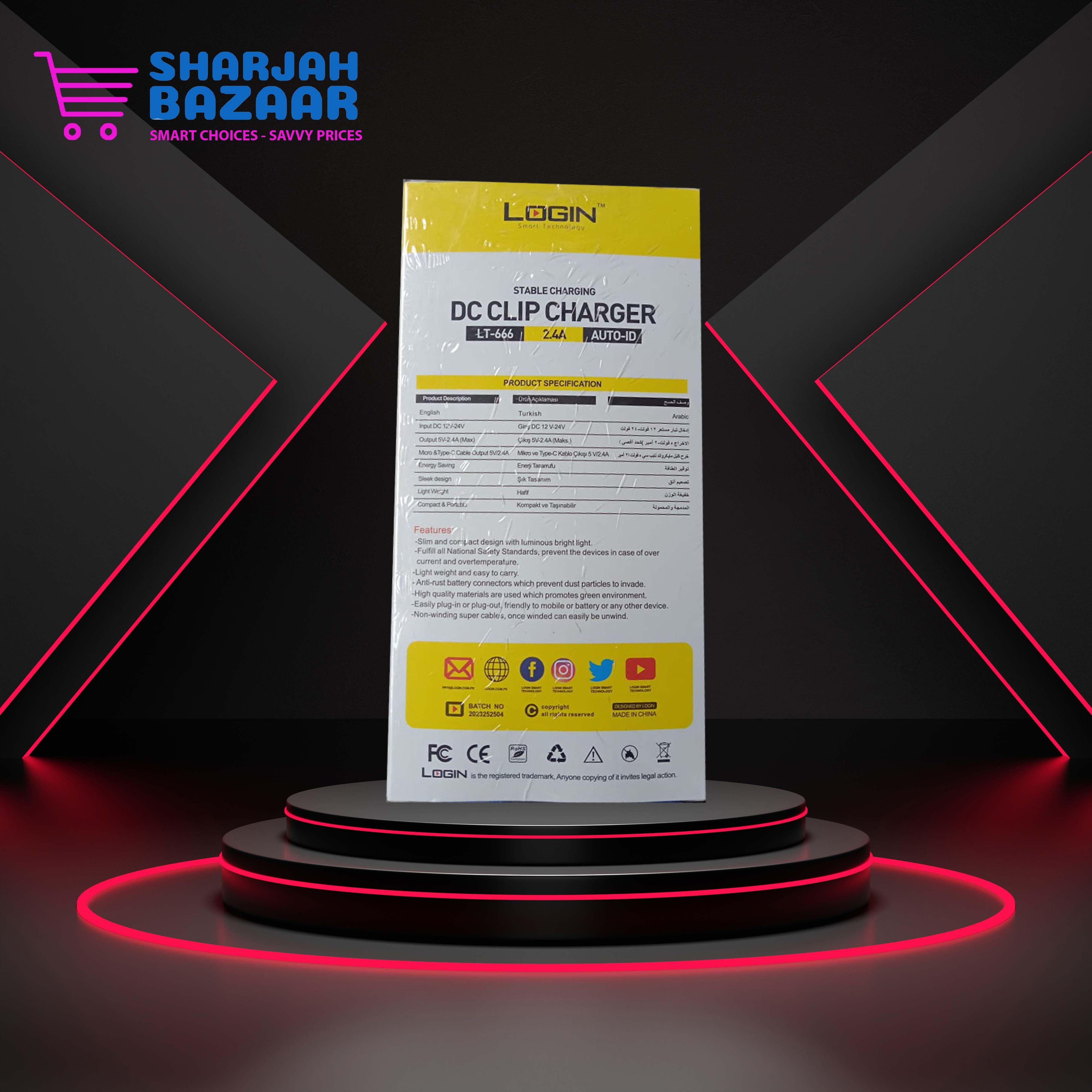 Login DC Clip charger LT-666 - Oshi.pk - Buy & Sell Online