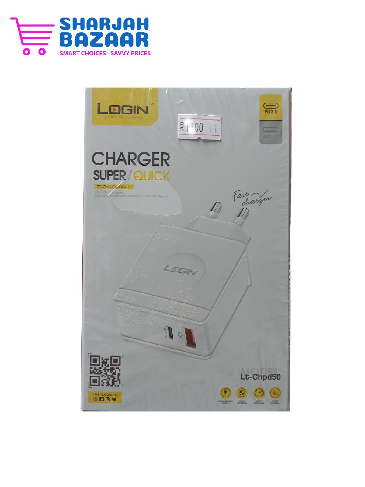LOGIN Super Fast Charger (LT_CHPD50) - Swift Charging Solution - Oshi.pk - Buy & Sell Online