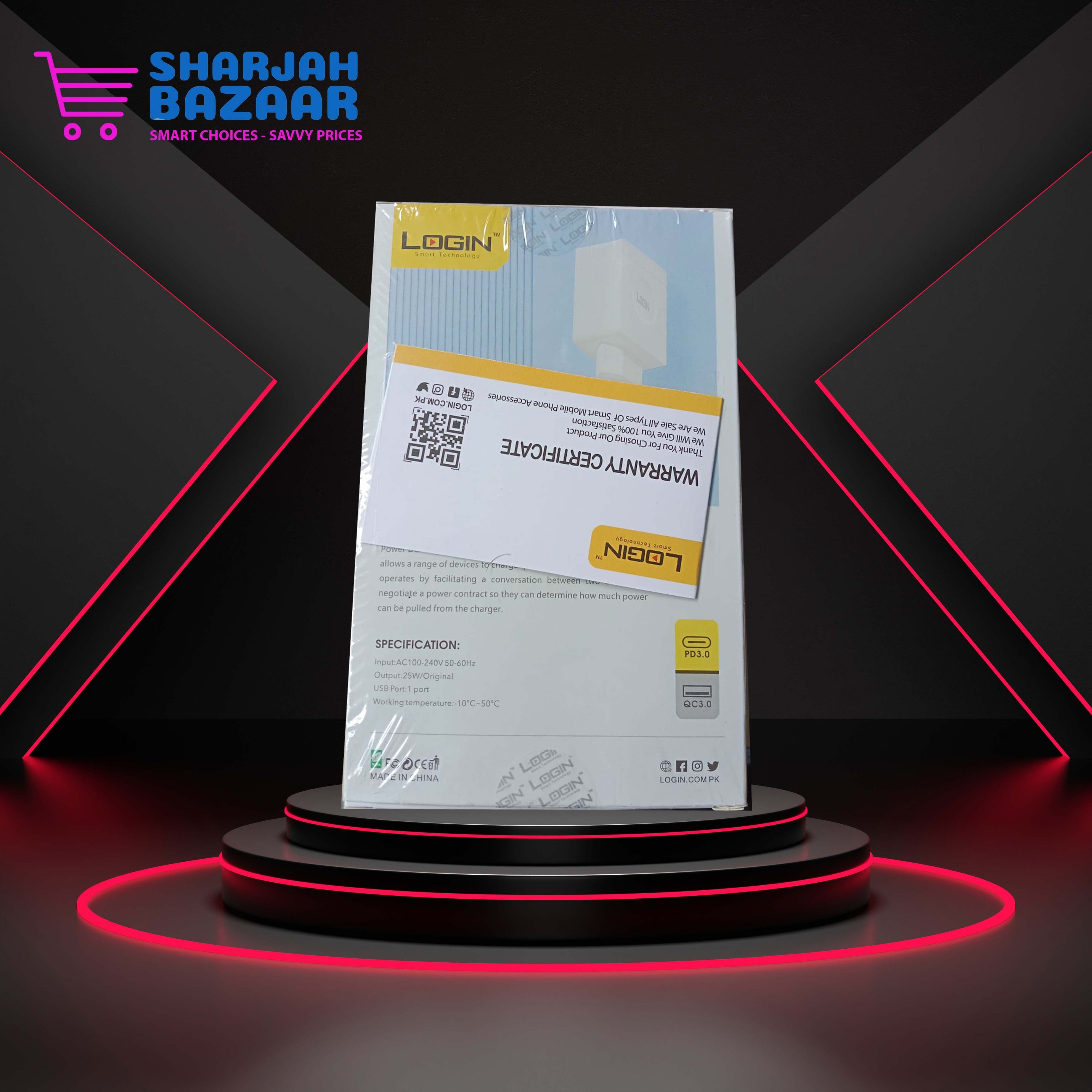 LOGIN Super Fast Charger (LT_CHPD50) - Swift Charging Solution - Oshi.pk - Buy & Sell Online