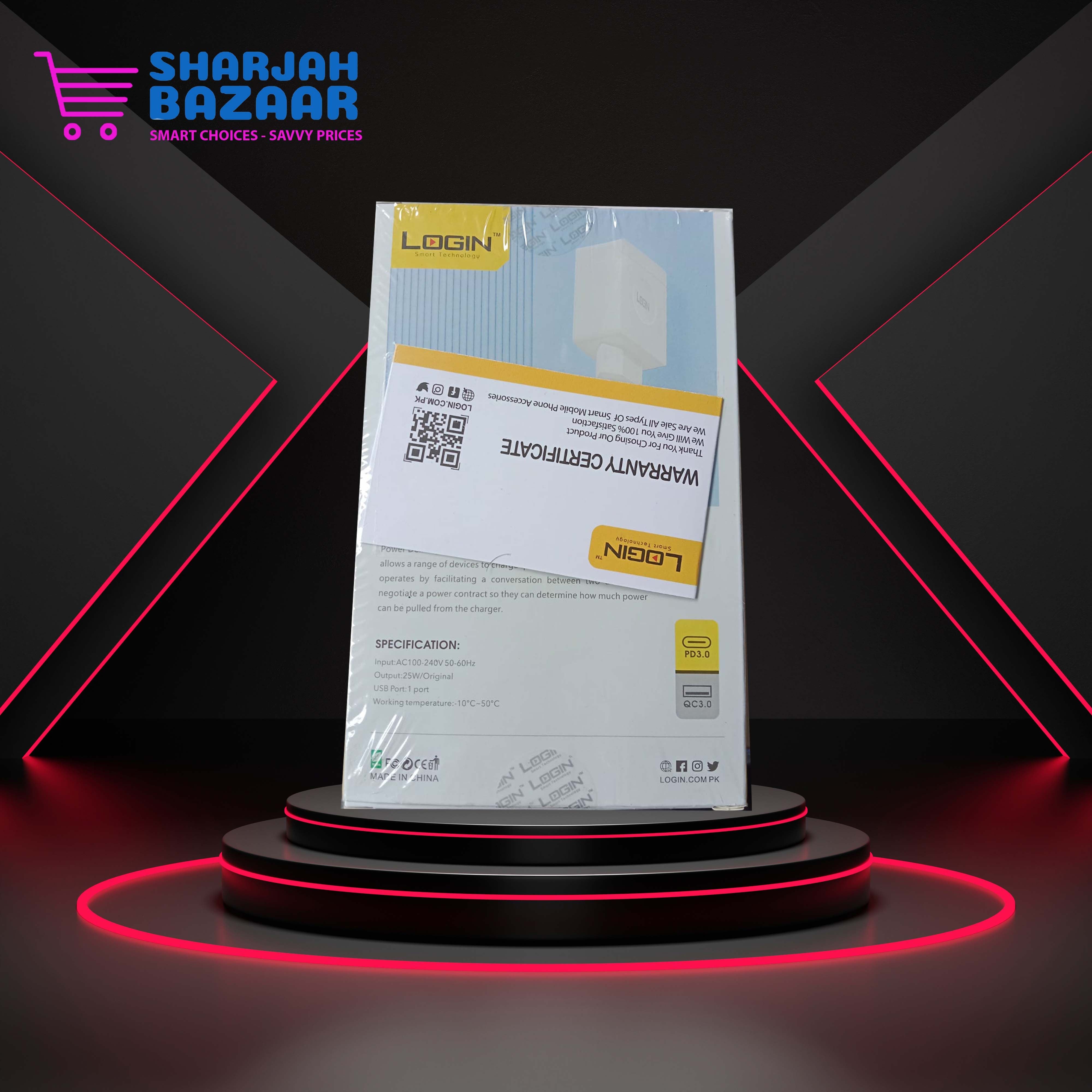 LOGIN Super Fast Charger (LT_CHPD50) - Swift Charging Solution - Oshi.pk - Buy & Sell Online