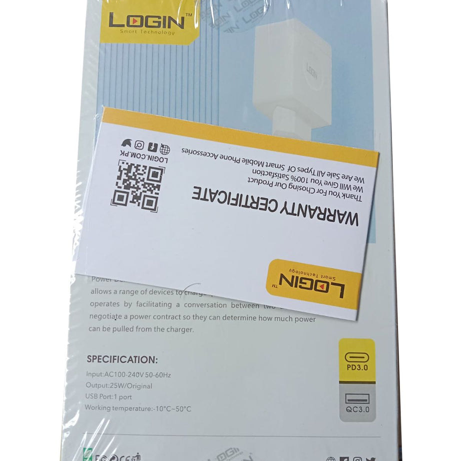 LOGIN Super Fast Charger (LT_CHPD50) - Swift Charging Solution - Oshi.pk - Buy & Sell Online