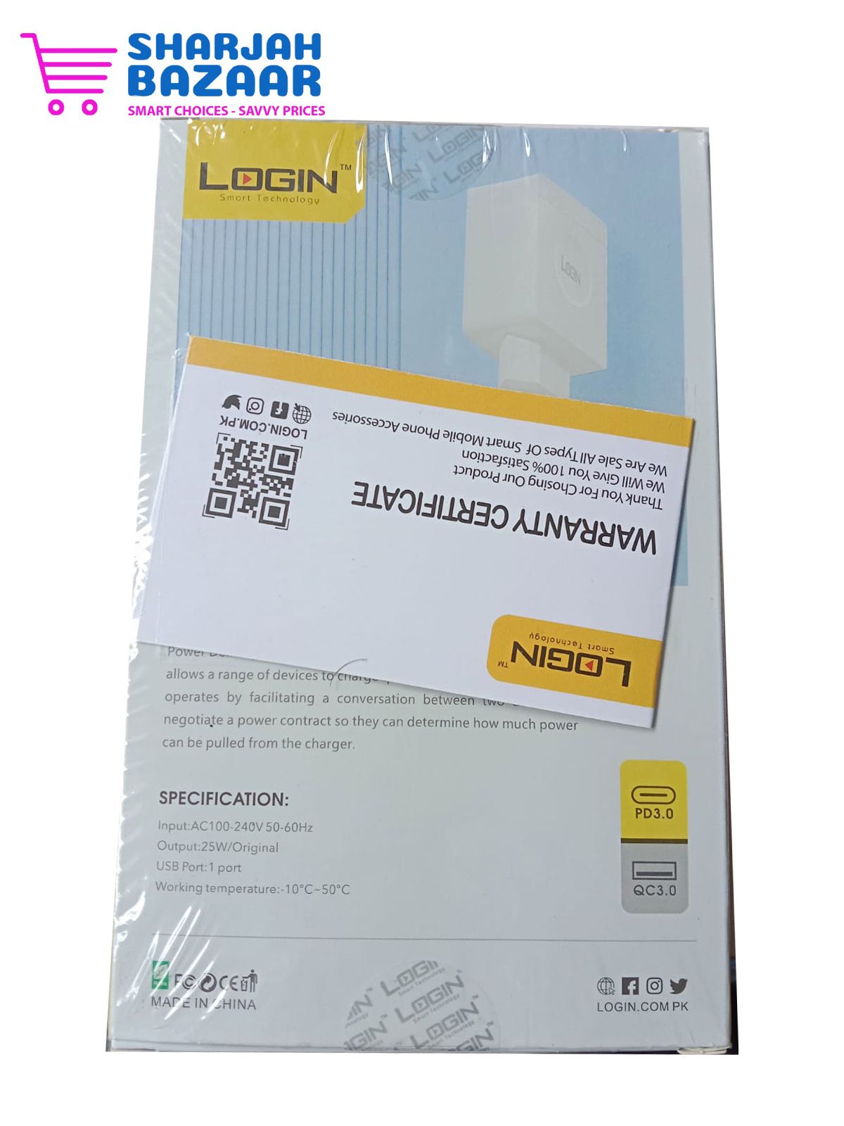 LOGIN Super Fast Charger (LT_CHPD50) - Swift Charging Solution - Oshi.pk - Buy & Sell Online