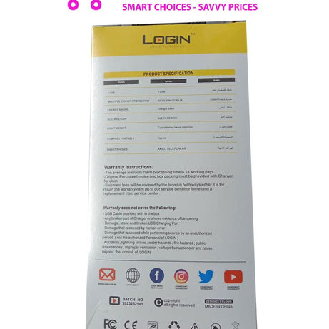 Login Type C Wall Charger – Fast charging – (LT-01) - Oshi.pk - Buy & Sell Online