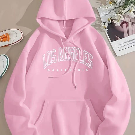 LOSS ANGELES Hoodies For Men & Women Printed Kangaroo Pocket Drawstring Pullovers Clothing Long Sleeves Export Quality Winter Wear