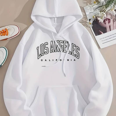 LOSS ANGELES Hoodies For Men & Women Printed Kangaroo Pocket Drawstring Pullovers Clothing Long Sleeves Export Quality Winter Wear