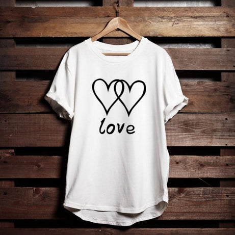 LOVE PRINTED WHITE T-SHIRT - Oshi.pk - Buy & Sell Online