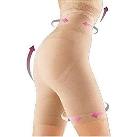 Lower Half Body Shaper Shapewear Women High Waist Panties Beige Body Shaper