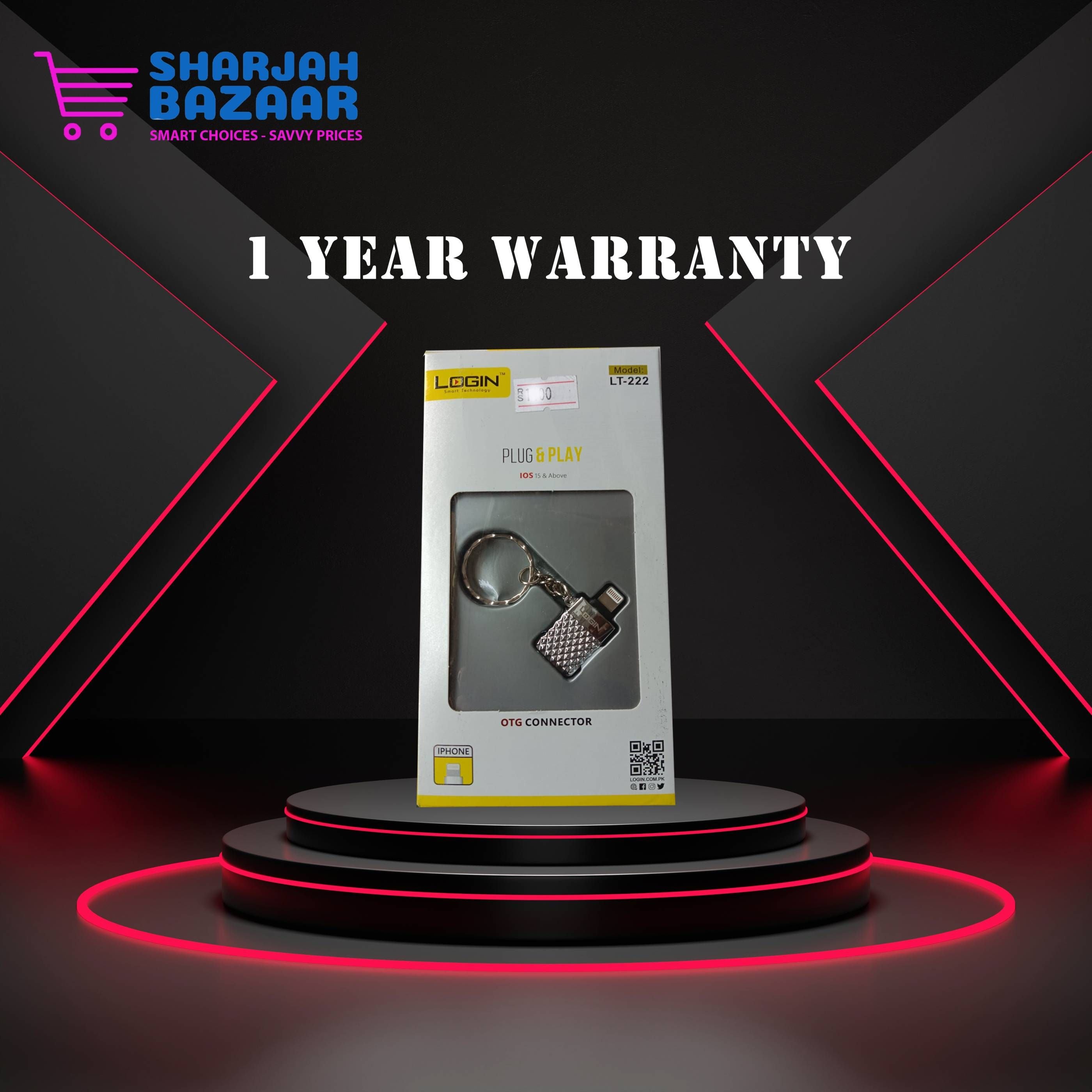 LT-222 Lighting-USB Plug & Play OTG Connector Keychain (iPhone) - Oshi.pk - Buy & Sell Online