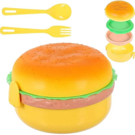 Lunch box kids tiffin box for school burger shaped meal-it box large lunch box - Oshi.pk - Buy & Sell Online